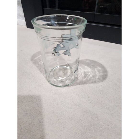Vintage 1990 Welch’s Tom & Jerry Jelly Jar / Juice Glass, Tom Roller Skating - Picture 4 of 7